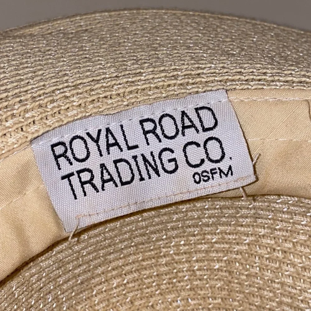 Turquoise Beaded Fringe Straw Sun Hat